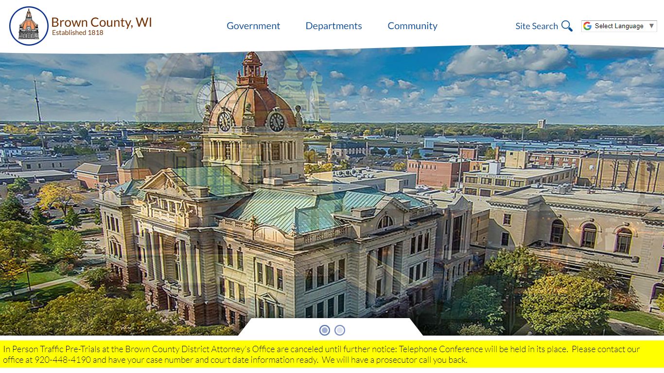 The official website of Brown County, Wisconsin government